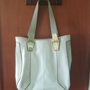 Tan and Cream Shoulder Bag